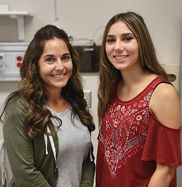 Jennie Muckerhieide and Alivia Muckerhieide, mother and daughter, enjoy attending their Associate Degree Nursing program together at Lakeshore Technical College.