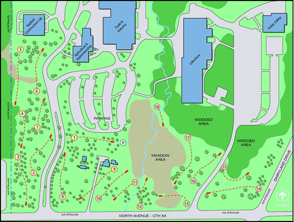 Sloan Park - Course Map  UDisc Disc Golf Course Directory