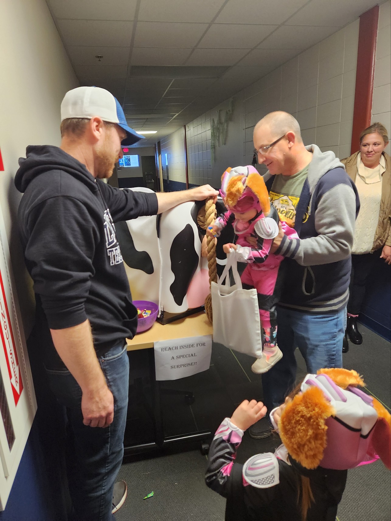 Families received treats from dairy cows, robots and more during Lakeshore College’s 2023 Halloween event.