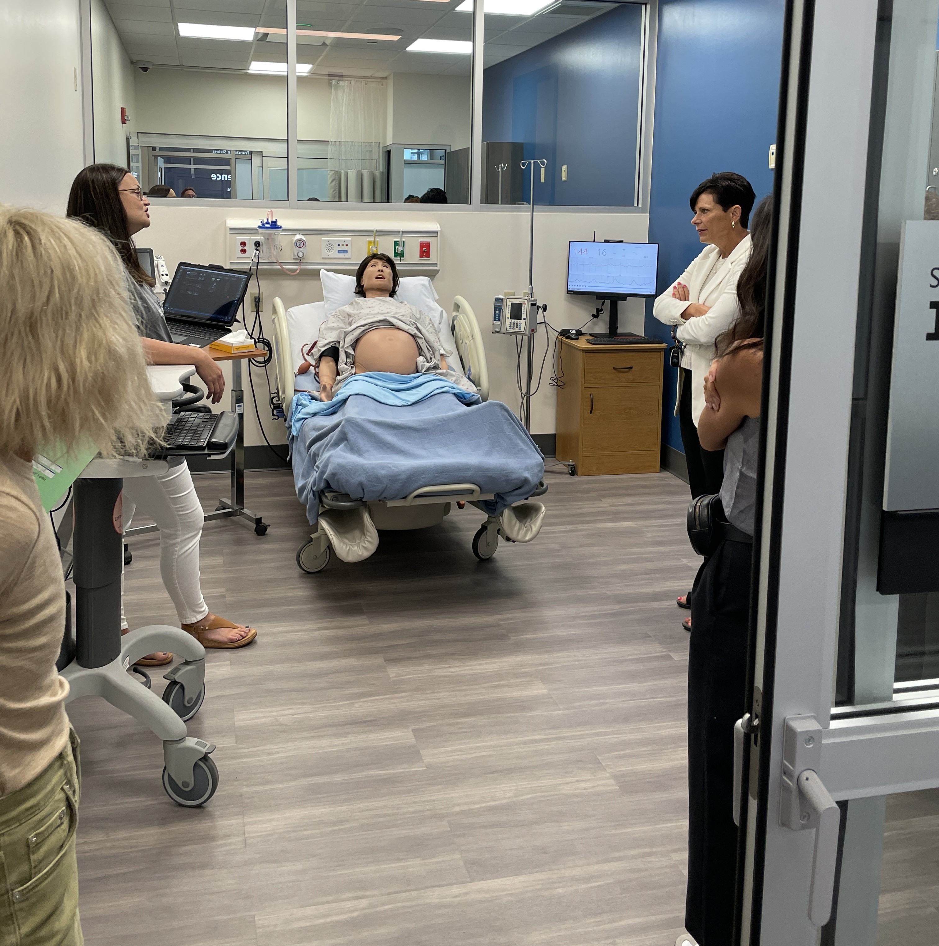 Students will spend part of their hands-on training with patient simulators, including a pregnant female, at Lakeshore College’s new Froedtert & the Medical College of Wisconsin Center for Health Care Excellence. 