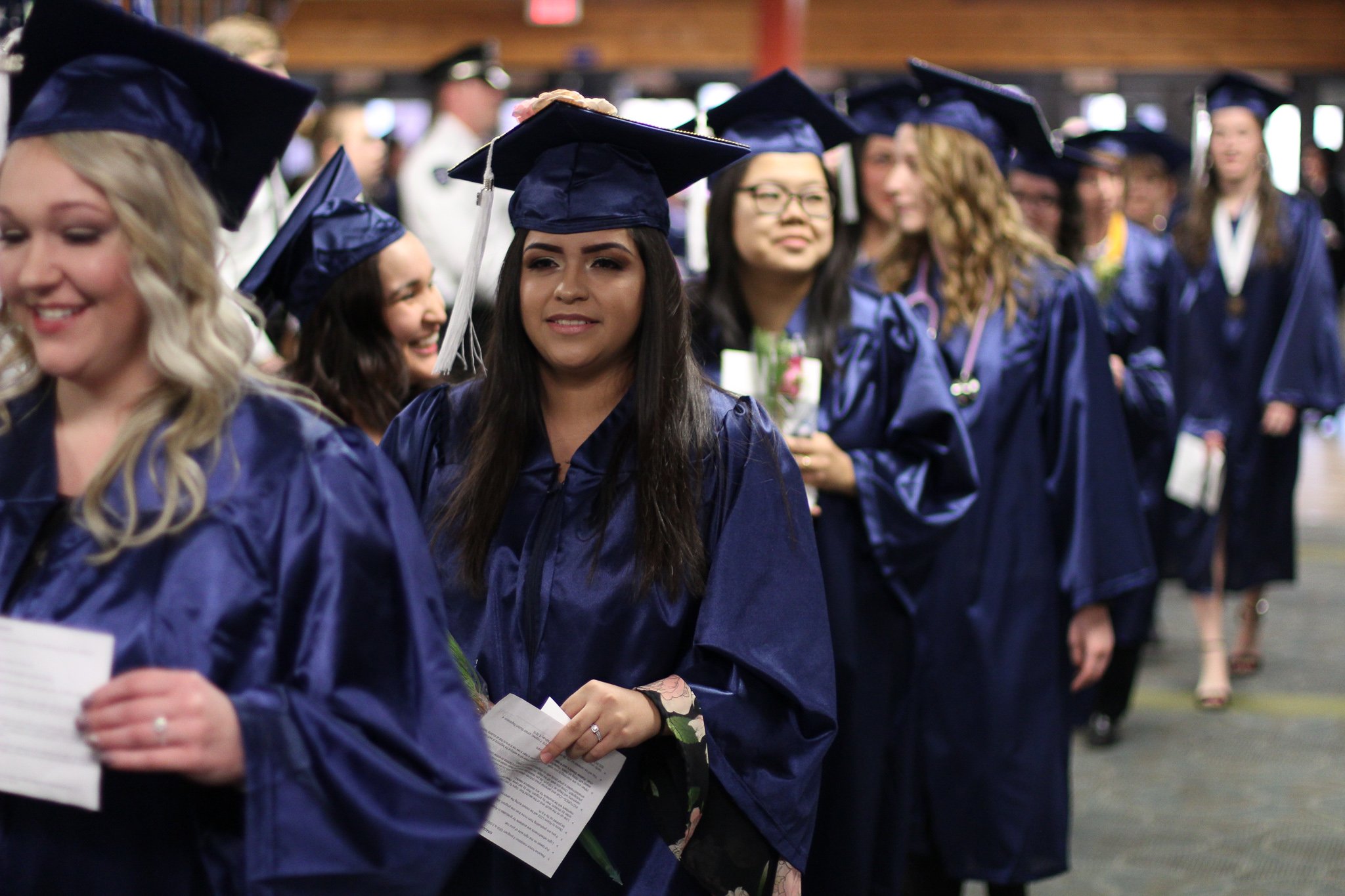 Graduates march into Centennial Hall at Lakeshore Technical College