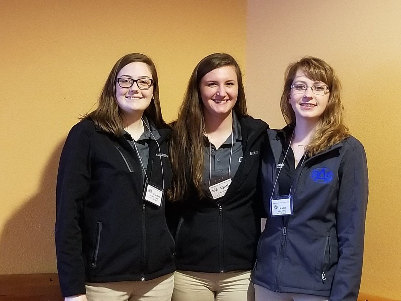 LTC students Elizabeth Benicke and Molly Henschel, and Northcentral Technical College student Kailey Schug took first place in Dairy Specialist Team competition at the state Professional Agricultural Student competition.
