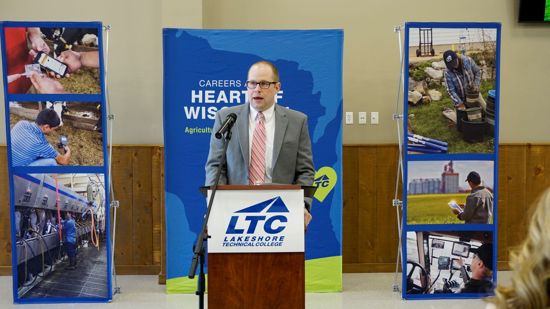LTC President Dr. Paul Carlsen addressed the importance of the college’s agriculture programs, and the importance of the industry locally and nationally.